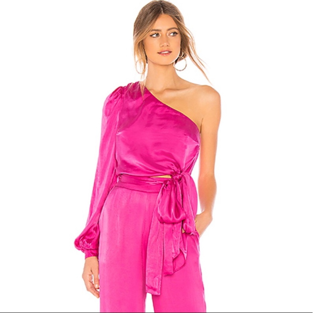 REVOLVE Lovers + Friends Kendall Blouse  Magenta